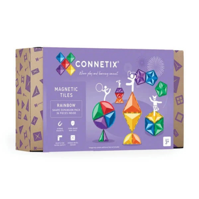 Connetix - Uitbreidingsset Vormen - Regenboog (36-delig)