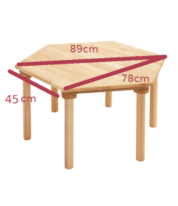 Basisgemeinde Emmi Pikler - Zeshoekige Tafel - 47 cm