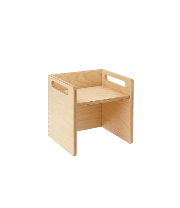 Basisgemeinde Emmi Pikler - Zitkist Stoel met Rand | Zithoogte 35 cm