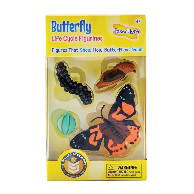 Insect Lore - Levenscyclus Set  Figuren - Vlinder (4-delig)