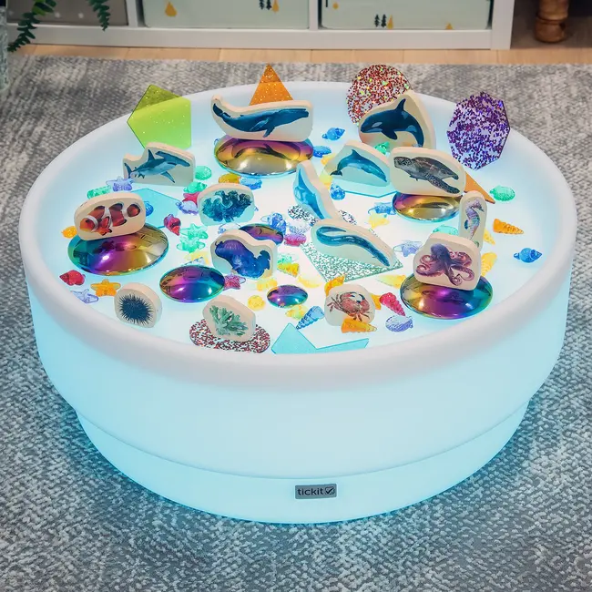 Sensorische Speeltafel Laag - Rond (H28 cm)