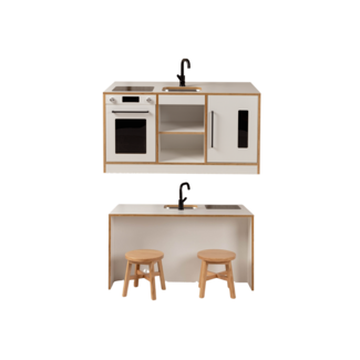 Kids By Design Keuken & Bar - Wit - Set BSO (3-delig)