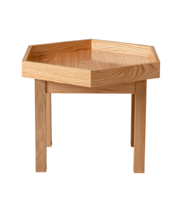 Kids By Design Kids By Design - Zeshoekige Eiken Activiteiten Speeltafel met Rand - Alleen Tafelblad