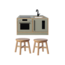 Kids By Design Kookeiland & Krukjes Set - Sage Groen - Dreumes (3-delig)