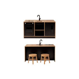 Kids By Design Keuken & Bar - Zwart - Set BSO (3-delig)