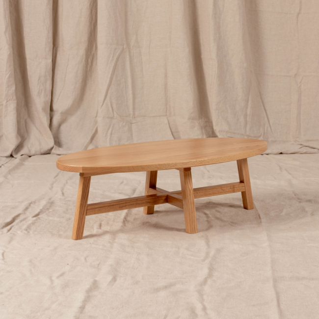 Kids By Design - Koffie Tafel Ovaal - Eiken (H 25 cm)