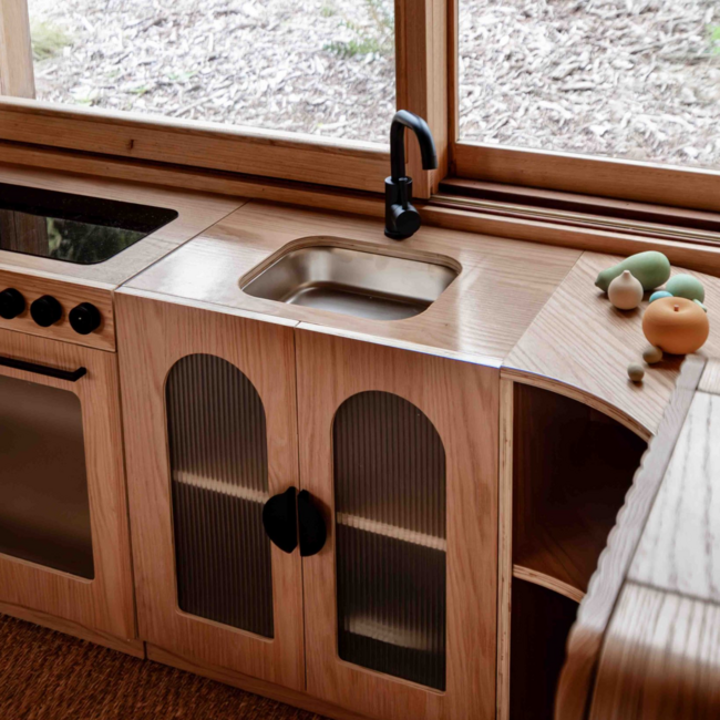 Kids By Design - Spoelbak Keuken Design - Blank Hout