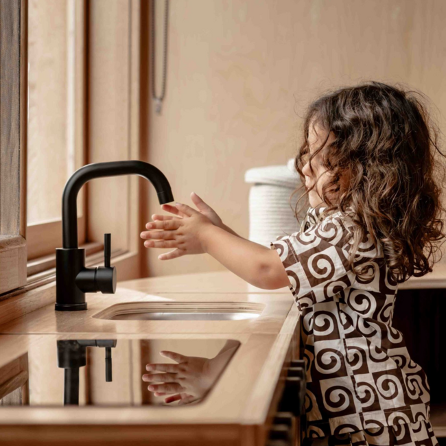 Kids By Design - Spoelbak Keuken Design - Blank Hout