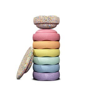 Ready to Play Speelpakket Stapelstein - Rainbow Pastel (8-delig)