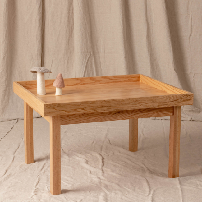 Kids By Design - Activiteiten Tafel met Rand Eiken - Peuter (H 43 cm)