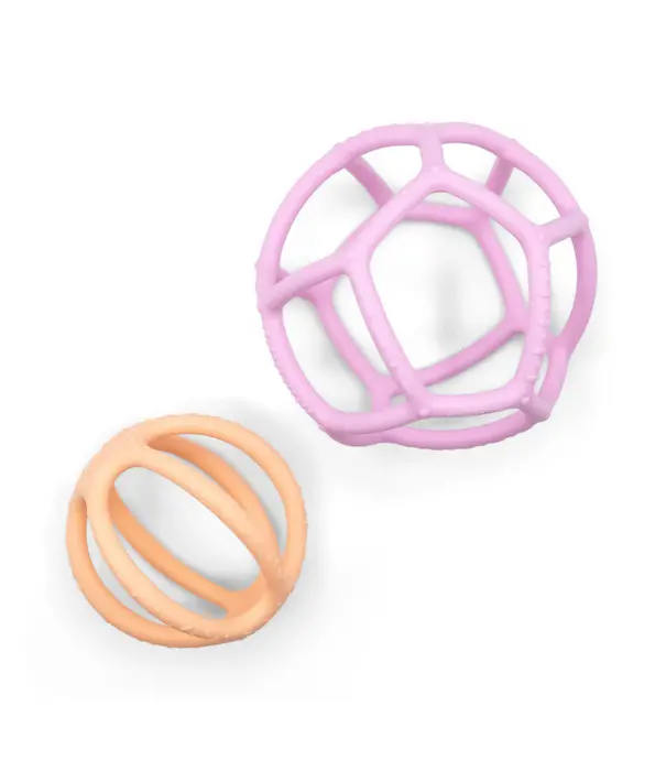 Jellystone Design Jellystone - Sensorische Ballen Set - Bubblegum & Perzik (2-delig)
