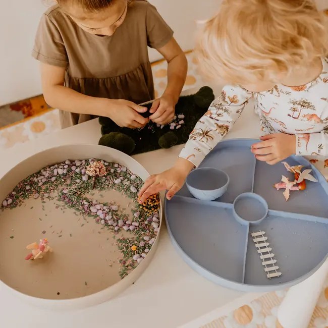 Jellystone - Play Tray met Deksel - Salie