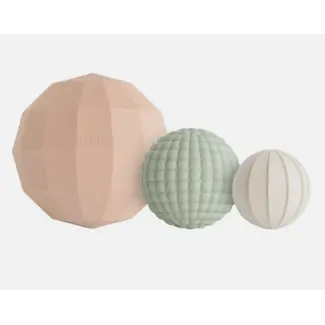 Mushie Sensorische Ballen Set - Blush (3-delig)