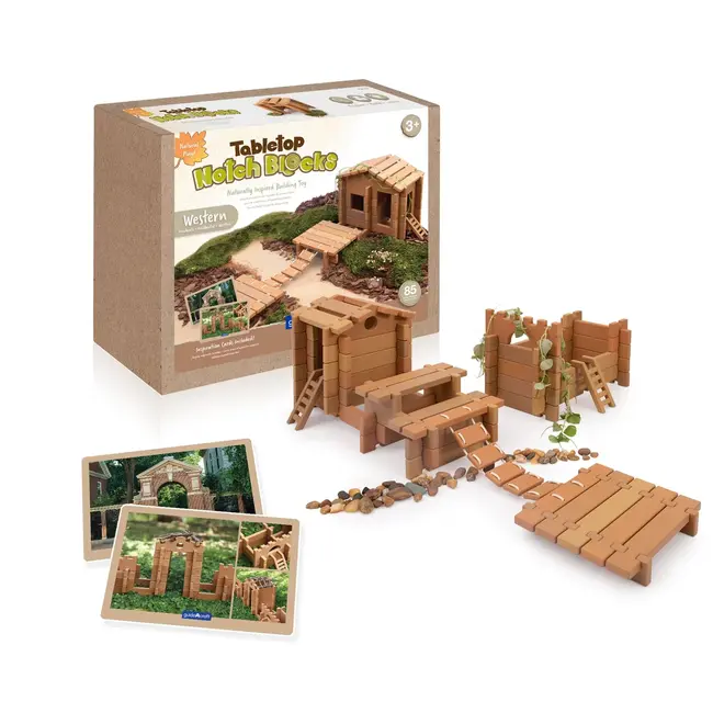 Guidecraft - Notch Blocks - Western (129-delig)