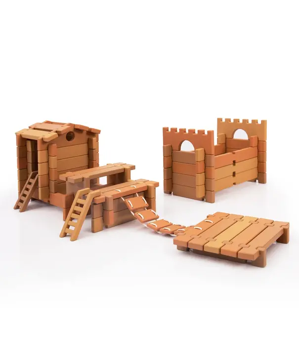 Guidecraft Guidecraft - Notch Blocks - Eastern (132-delig)