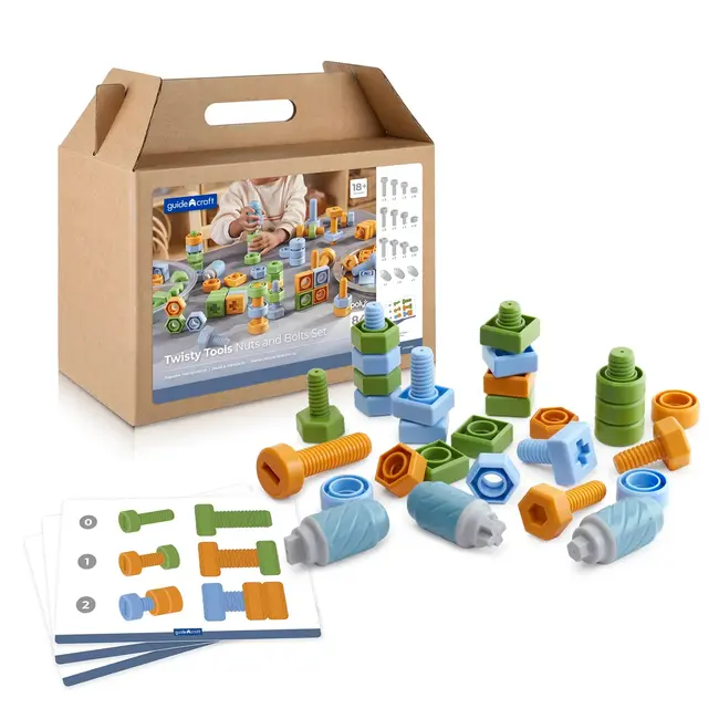 Guidecraft - Set Schroeven & Bouten (84-delig)