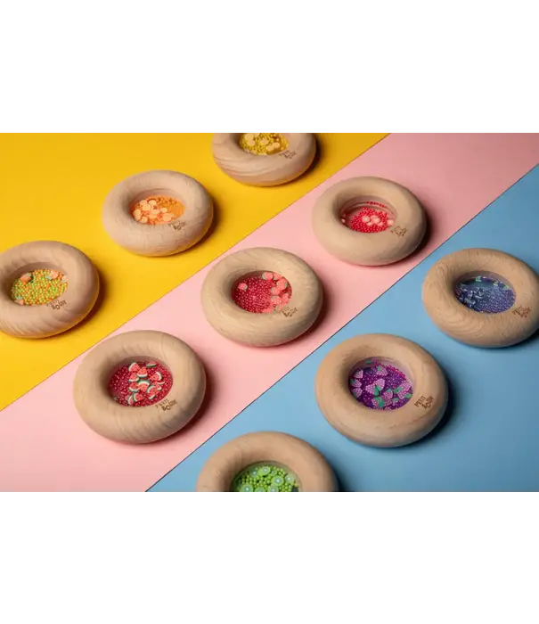 Petit Boum - Sensorische Donut Set (4-delig)