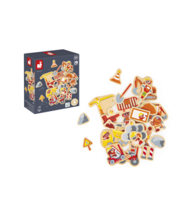 Magneetset de Bouwplaats  (24-delig)