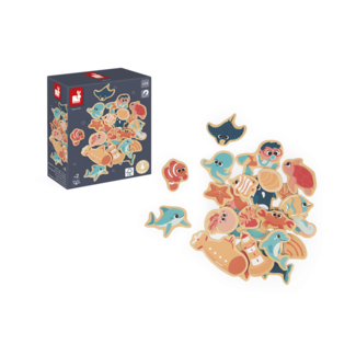 Janod Magneetset Zeeleven (24-delig)