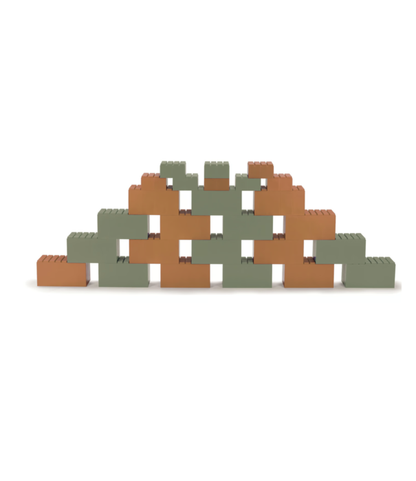 Dantoy Dantoy - Grote Blokken Oranje en Groen (26-delig)