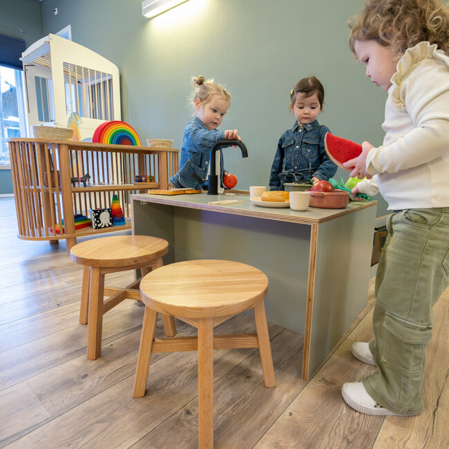 Kids By Design - Kookeiland & Krukjes Set - Sage Groen - Peuter (3-delig)