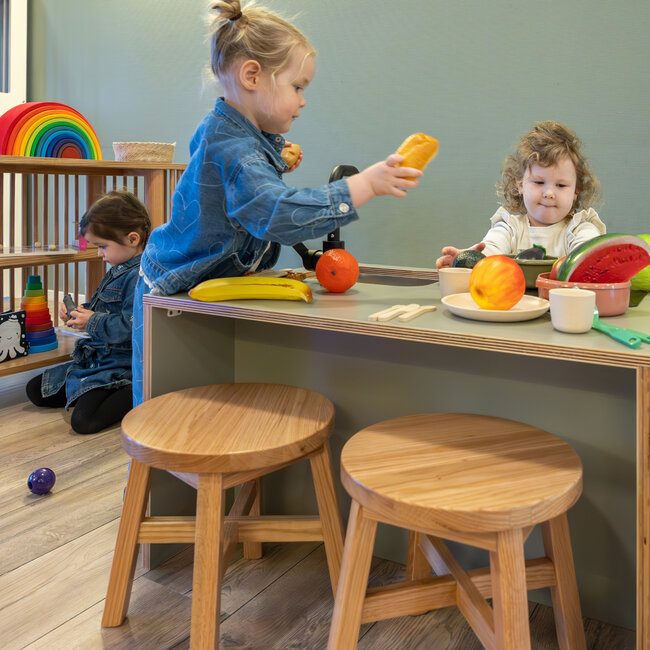 Kids By Design - Kookeiland & Krukjes Set - Sage Groen - Dreumes (3-delig)