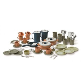 Dantoy BIOplastic Grote Eetset (79-delig)