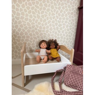 van Dijk Toys Houten Poppenbed - Wit