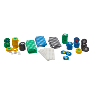 Plus-Plus Education Wielen & Bouwplaten  Mix (100-delig)