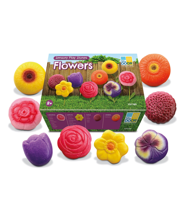 Yellow Door Yellow Door - Sensorische Speelstenen Bloemen  (8-delig)