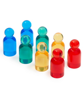 Transparante Poppetjes (8-delig)