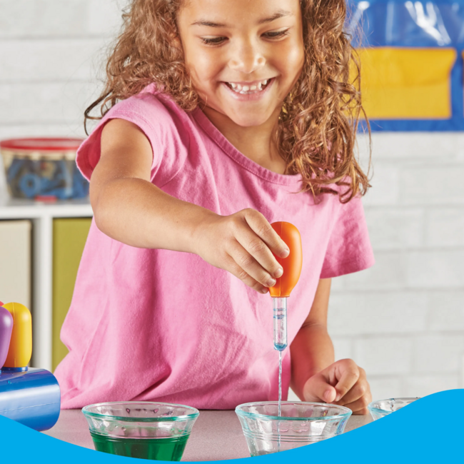 Learning Resources - Jumbo Pipetten met Houder (7-delig)