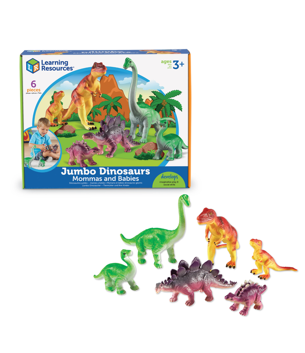 Learning Resources Learning Resources - Jumbo Dino's Mama's & Baby's (6-delig)