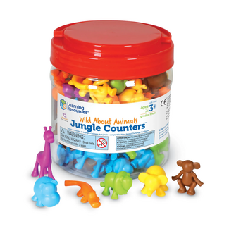 Learning Resources Sorteer  en Tel  Wilde Dieren (72-delig)
