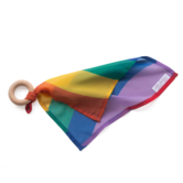 Little Botanic Label - Playcycle Speeldoek Waves Regenboog aan Houten Ring (30 cm)