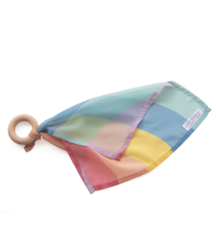 Playcycle Speeldoek Waves Pastel aan Houten Ring (30 cm)