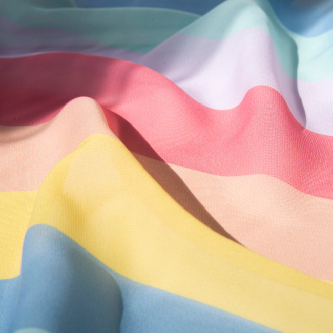 Little Botanic Label - Playcycle Speeldoek Waves Pastel aan Houten Ring (30 cm)
