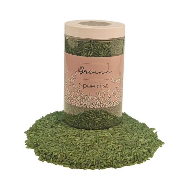 Grennn - Speelrijst - Groen  (750 gram)