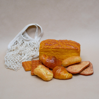 JUTTER & Co. Speelset - Brood & Deegwaren in Tasje (10-delig)