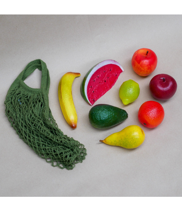 JUTTER & Co. Speelset - Fruit in Tasje (9-delig)