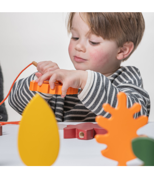 Educational Advantage Educational Advantage - Houten Bladeren Rijgset (25-delig)