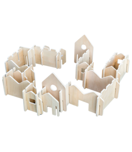 Houten Bouw Huizen (28-delig)