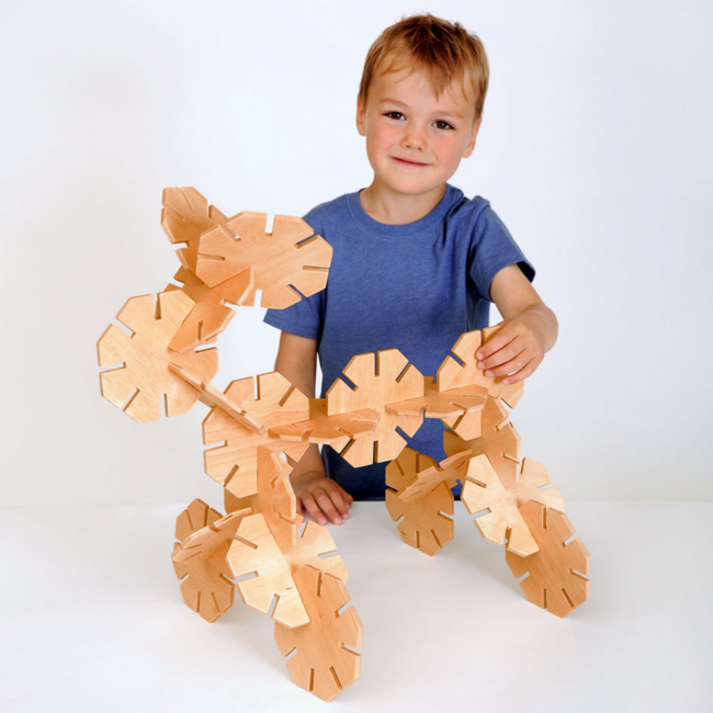Polydron - Houten Octoplay Bouwset (20-delig)
