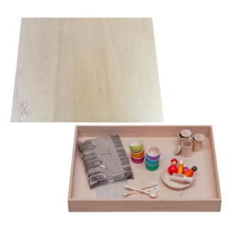 JUTTER & Co. Ready to Play Speelpakket - Houten Deksel - Houten Gevulde Speelbak