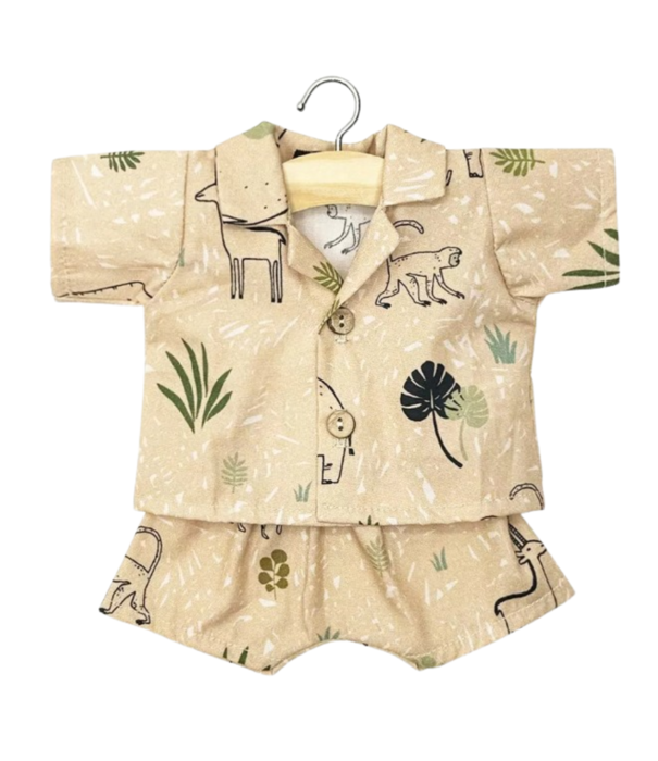 Minikane Minikane -  Poppen Kledingset -  Poppen Kledingset - Pyjama Savanne (pop 34 cm)