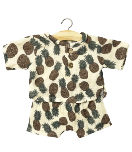 Poppen Kledingset - Broek en Shirt Ananas (pop 34 cm)