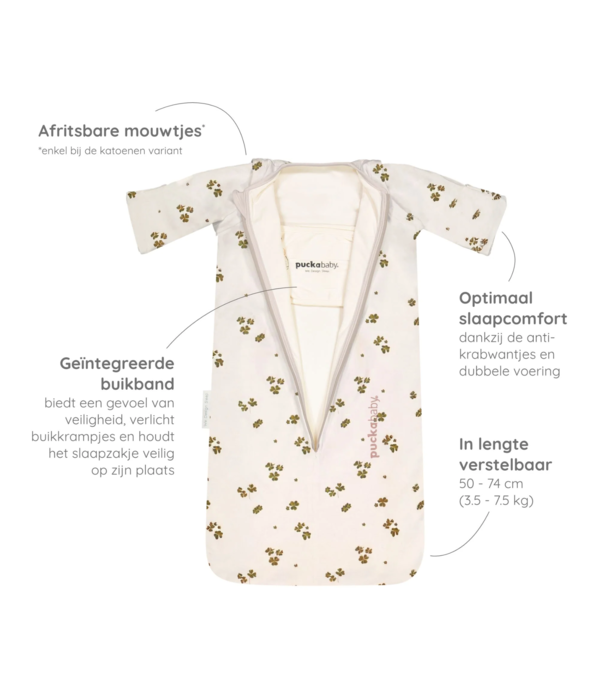 Puckababy Puckababy Slaapzak Newborn <6mnd - Lucky Clover