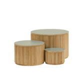 Kids By Design - Ronde Tafels Design Sage Groen (3-delig)