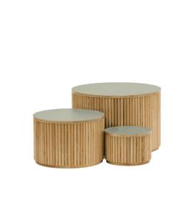 Ronde Tafels Design Sage Groen (3-delig)