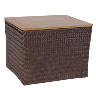 Handed By Grote Opbergmand met Deksel - Taupe